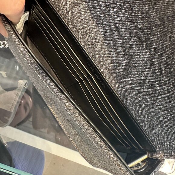 NWT! NEW! Marc Jacobs The Denim Chain Mini Bag -Black Wash - Picture 12 of 15